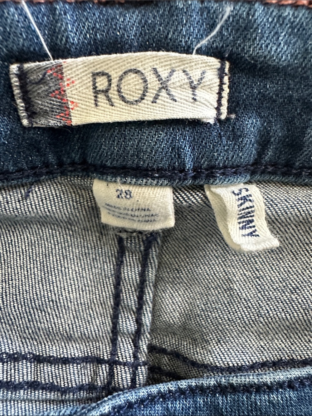 Roxy Women's Blue Skinny Jeans - Stretch Denim - Picture 10 of 13